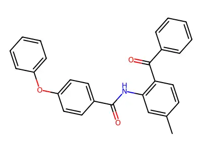 N-(2-benzoyl-5-methylphenyl)-4-phenoxybenzamide structure