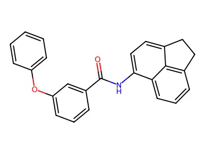 N-(1,2-dihydroacenaphthylen-5-yl)-3-phenoxybenzamide structure