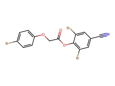 2,6-Dibromo-4-cyanophenyl 2-(4-bromophenoxy)acetate structure