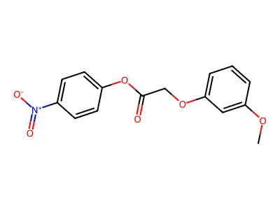4-Nitrophenyl 2-(3-methoxyphenoxy)acetate structure