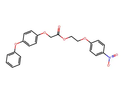 2-(4-Nitrophenoxy)ethyl 2-(4-phenoxyphenoxy)acetate structure