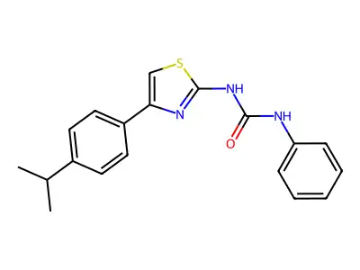 1-(4-(4-Isopropylphenyl)thiazol-2-yl)-3-phenylurea structure