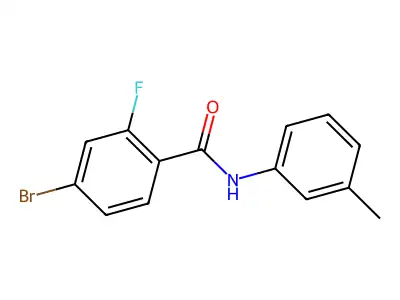 4-bromo-2-fluoro-N-(3-methylphenyl)benzamide structure