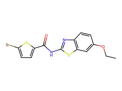 5-bromo-N-(6-ethoxy-1,3-benzothiazol-2-yl)thiophene-2-carboxamide structure