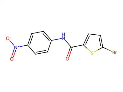 5-bromo-N-(4-nitrophenyl)thiophene-2-carboxamide structure