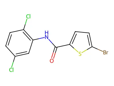 5-bromo-N-(2,5-dichlorophenyl)thiophene-2-carboxamide structure