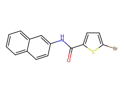 5-bromo-N-(naphthalen-2-yl)thiophene-2-carboxamide structure