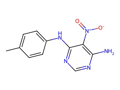 5-nitro-N4-(p-tolyl)pyrimidine-4,6-diamine structure