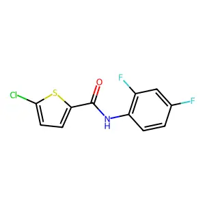 5-chloro-N-(2,4-difluorophenyl)thiophene-2-carboxamide structure