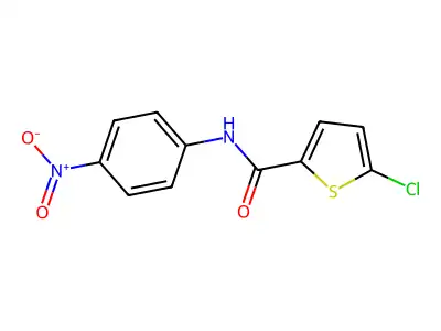 5-chloro-N-(4-nitrophenyl)thiophene-2-carboxamide structure