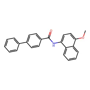 N-(4-methoxynaphthalen-1-yl)-[1,1'-biphenyl]-4-carboxamide structure