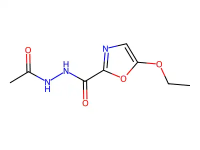 N'-Acetyl-5-ethoxyoxazole-2-carbohydrazide structure
