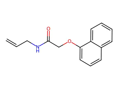 2-(naphthalen-1-yloxy)-N-(prop-2-en-1-yl)acetamide structure