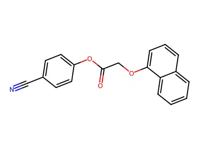 4-Cyanophenyl 2-(naphthalen-1-yloxy)acetate structure
