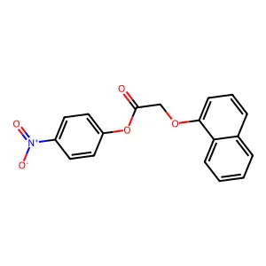 (4-Nitrophenyl) 2-naphthalen-1-yloxyacetate structure