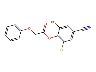 2,6-Dibromo-4-cyanophenyl 2-phenoxyacetate structure