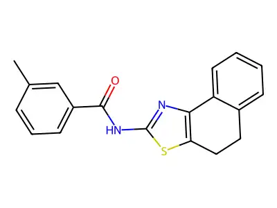 N-(4,5-dihydrobenzo[e][1,3]benzothiazol-2-yl)-3-methylbenzamide structure