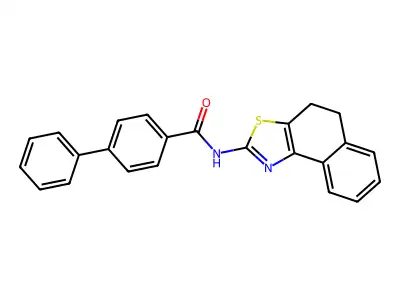 N-(4,5-dihydrobenzo[e][1,3]benzothiazol-2-yl)-4-phenylbenzamide structure