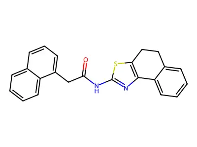N-(4,5-dihydrobenzo[e][1,3]benzothiazol-2-yl)-2-naphthalen-1-ylacetamide structure