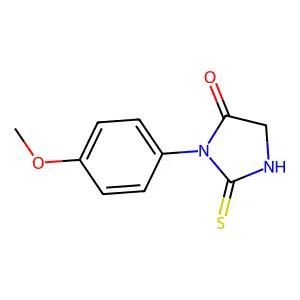 Hydantoin, 3-(p-methoxyphenyl)-2-thio- structure