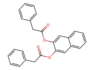 [3-(2-Phenylacetyl)oxynaphthalen-2-yl] 2-phenylacetate structure