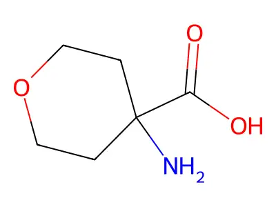 4-aminotetrahydro-2H-pyran-4-carboxylic acid structure