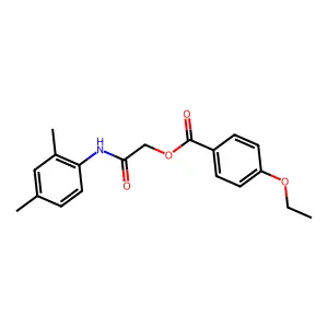 2-(2,4-Dimethylanilino)-2-oxoethyl 4-ethoxybenzoate structure