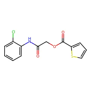 [2-(2-Chloroanilino)-2-oxoethyl] thiophene-2-carboxylate structure