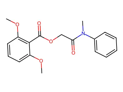 [2-(N-methylanilino)-2-oxoethyl] 2,6-dimethoxybenzoate structure