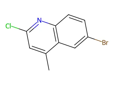 6-Bromo-2-chloro-4-methylquinoline structure