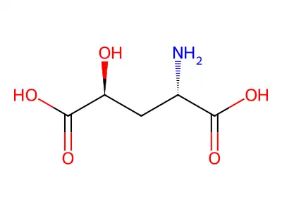 4-Hydroxy-L-glutamic acid structure