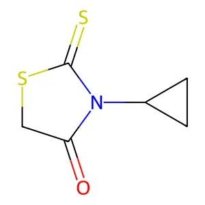 3-Cyclopropyl-2-sulfanylidene-1,3-thiazolidin-4-one structure