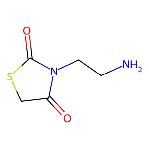 2-(2,4-Dioxo-1,3-thiazolidin-3-yl)ethan-1-aminium structure