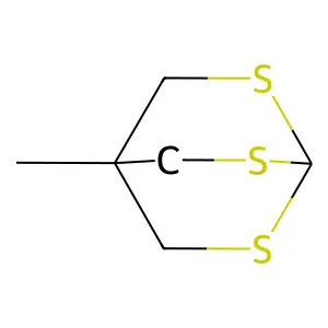 4-Methyl-2,6,7-trithiabicyclo(2.2.2)octane structure