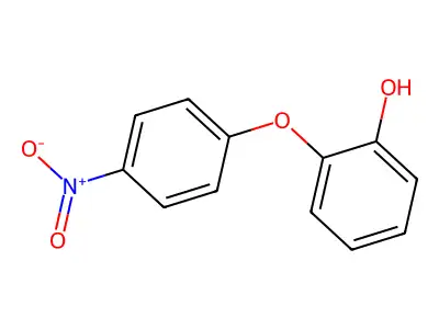 o-(p-Nitrophenoxy)phenol structure