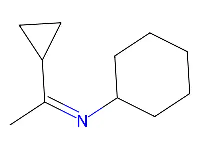 Cyclohexanamine, N-(1-cyclopropylethylidene)- structure
