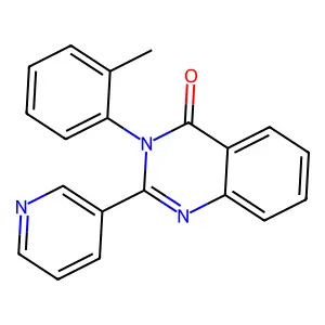 4(3H)-Quinazolinone, 2-(3-pyridyl)-3-(o-tolyl)- structure