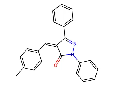 4-[(4-Methylphenyl)methylidene]-2,5-diphenylpyrazol-3-one structure
