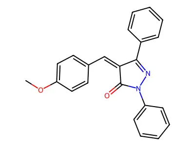 4-[(4-Methoxyphenyl)methylidene]-2,5-diphenylpyrazol-3-one structure