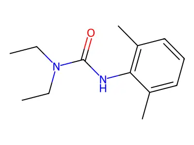 1,1-Diethyl-3-(2,6-xylyl)urea structure