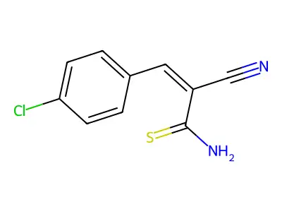 2-Propenethioamide, 3-(4-chlorophenyl)-2-cyano- structure