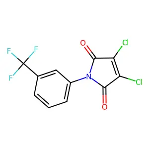 3,4-Dichloro-1-[3-(trifluoromethyl)phenyl]pyrrole-2,5-dione structure
