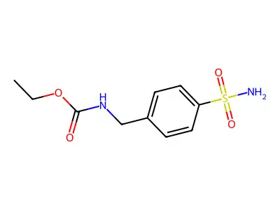 Ethyl 4-(aminosulfonyl)benzylcarbamate structure