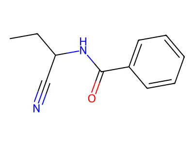 N-(1-cyanopropyl)benzamide structure