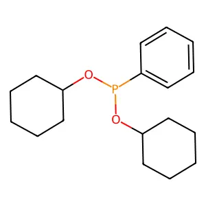 Dicyclohexyl phenylphosphonite structure