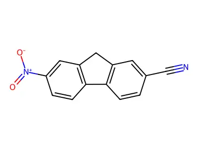 7-硝基-9H-芴-2-甲腈 structure