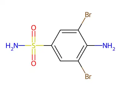 4-Amino-3,5-dibromobenzenesulfonamide structure