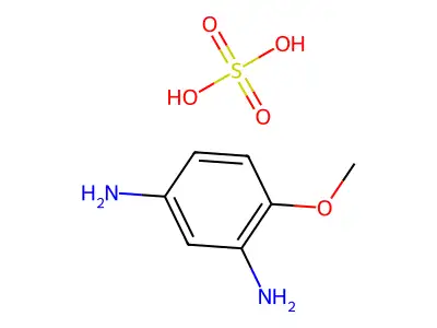 4-甲氧基-1,3-苯二胺硫酸盐(1:1) structure