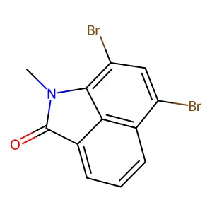6,8-dibromo-1-methylbenzo[cd]indol-2(1H)-one structure