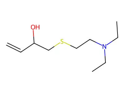 1-(2-(Diethylamino)ethylthio)-3-buten-2-OL structure